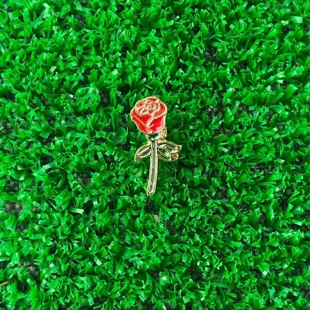 Mini Red Rose Enamel Pin/ Brooch Lapel